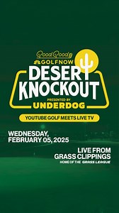 Pick the winning team and the first team to get knocked out inWednesday’s Desert Knockout for Good Good Rewards points and a chance at some signed golf balls. Submit your picks and see the full details at the link. | Good Good