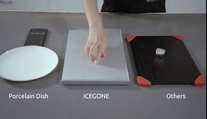 Quick Food Defrosting Tray and Rapid Thawing Plate, Silver