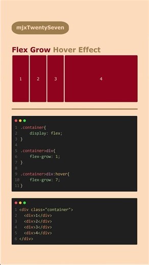 CSS Trick - Flex Grow Hover Effect
