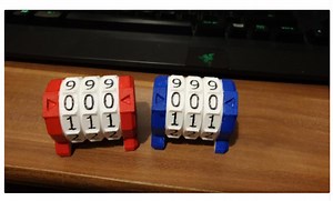 Manual Number / Life / Score Counter #3DThursday #3DPrinting