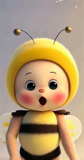 Cute Baby Bee 🐝💛 | So Sweet You’ll Smile Instantly 😍