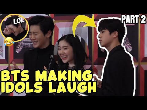 BTS MAKING KPOP IDOLS LAUGH PART 2 / BTS FUNNY MOMENTS