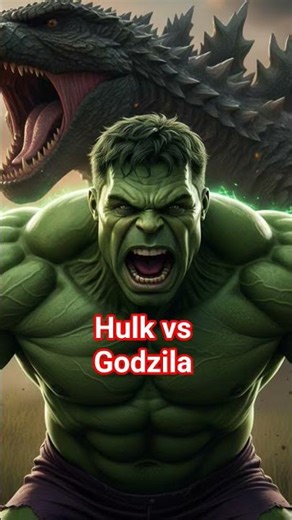 Hulk vs Godzila #hulk #marvel #avengers #hulksmash #viral #hulkcartoon