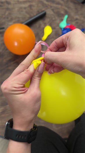How to tie balloon the easy way | Crafty School