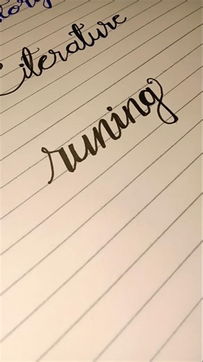 How to write running#shorts #shortsfeed#handwriting#lettering#learning#calligraphy #viralshorts#abcd