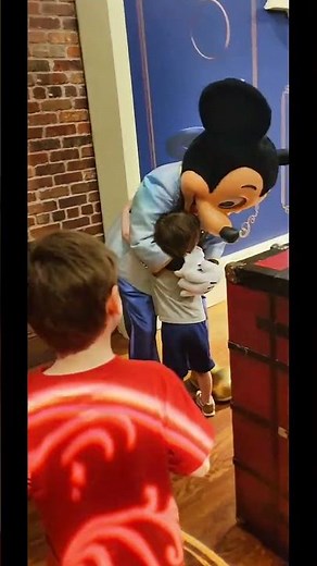 Emotional disney moments: mickey hugs that warm your heart