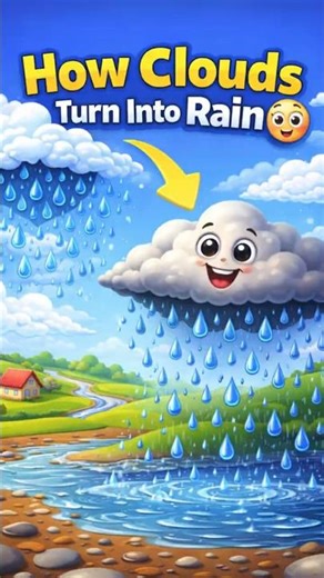 How Clouds Turn Into Rain 😳