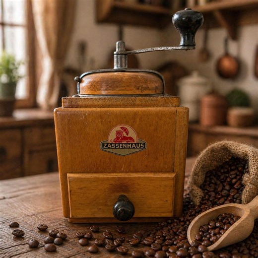 Vintage Zassenhaus Wooden Coffee Grinder – German Manual Mill – Fully Working – Antique Farmhouse Kitchen Decor - Etsy
