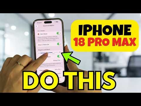 How To Change Ringtone Volume On iPhone 18 Pro Max #new
