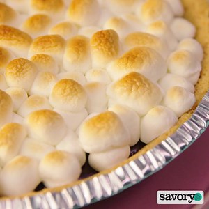 Why make one s’more when you can have a whole pie!? Follow Savory Online for delicious dessert recipes. | SavoryOnline