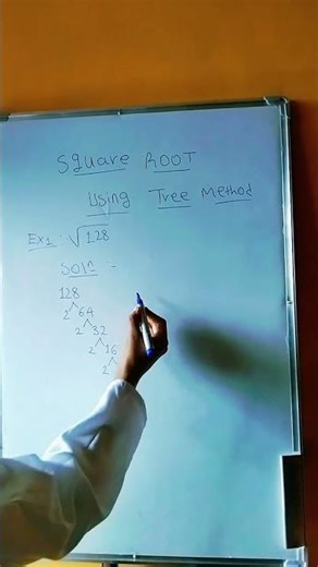 Solving square root by using tree method