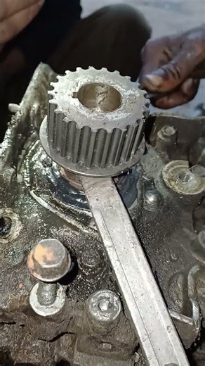 # engine crankshaft pulley #modified #shortsvideo #tools #repair #reels #car #mechanic #viral #yt #