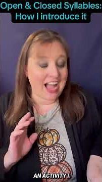 This is how I introduce open and closed syllables to my students. #phonics #syllables #homeschool