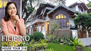 Modern Filipino Inspired House in a Corner Lot House Tour 218 Price: ₱59M Lot area: 393 sqm Floor Area: 450 sqm See more houses here: https://www.youtube.com/@HomesearchPhilippines/videos Youtube here: https://www.youtube.com/watch?v=Xl72uIcclmk House Details: 🛏️ 5 Bedrooms 🎭 1 Very Huge Den / Theater Room 🛁 Master’s BR on Ground Floor w/ Jacuzzi & Huge Walk-in Closet 👕 All Rooms w/ Walk-in Closets 🚿 4 Toilets & Baths, 2 w/ Bathtubs 1 Unique Powder Room 🚪 1 TB is Jack & Jill 🚗 6-Car Garag