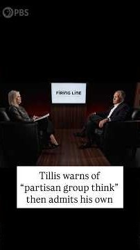 Tillis warns of "partisan group think" then admits his own