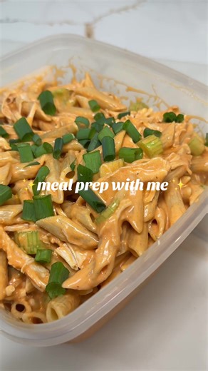 Easy Buffalo Chicken Pasta Recipe for Meal Prep