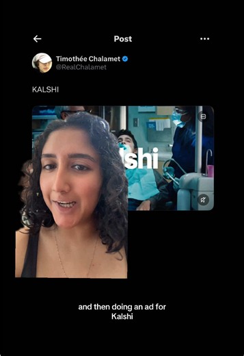 at the height of your career, courtside at every knicks game, seemingly obsessed with legacy & greatness… and willing to immediately sell out for a check? #greenscreen #timotheechalamet #kalshi