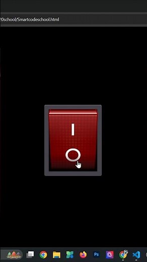 toggle button in html css javascript #coding #html #css #toggleswitch