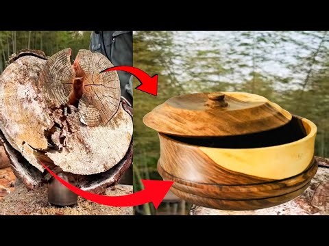 Wood Turning : Amazing Wood Turning Technique And Skills : Art And Craft ideas