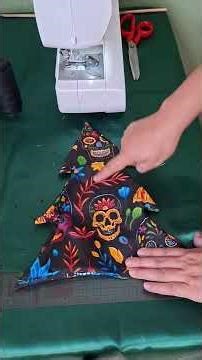 Pino navideño de tela #diy #costurera #sewing #hechoamano #sewingproject #sewingtutorial
