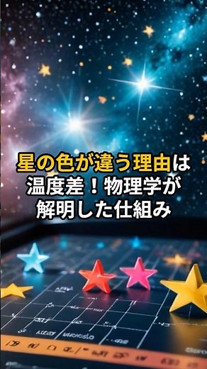 星の色が違う理由は温度差！物理学が解明した仕組み【 物理学 温度 光 スペクトル 観測 】 #スピリチュアル