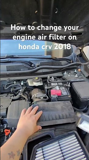 How to change your engine air filter honda crv 2018 #hondacommunity #honda #hondadream #hondalife