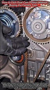 How to Lock Dual Cam Pulleys Without Buying the Factory Tool 🧰