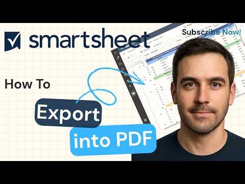 How To Export Your Sheet to PDF in Smartsheet (Step-by-Step Guide) | Smartsheet Tutorial 2026