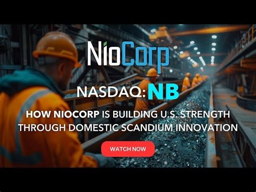 NioCorp: America’s Scandium Powerhouse – Partnering with Lockheed to Strengthen U.S. Defense | RedChip Companies
