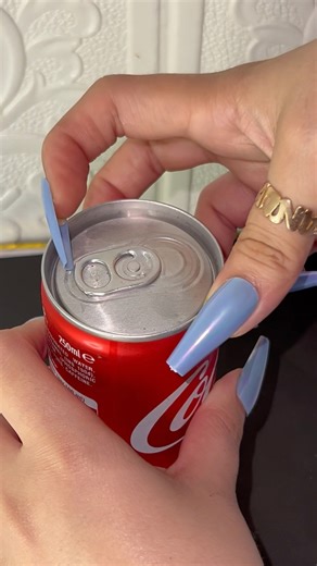 How to open a Soda Can With Long Nails💅