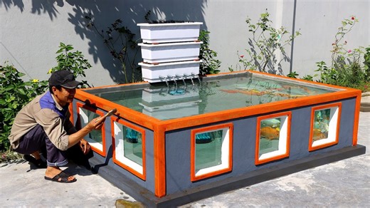 DIY outdoor aquarium - strong, stylish & functional!
