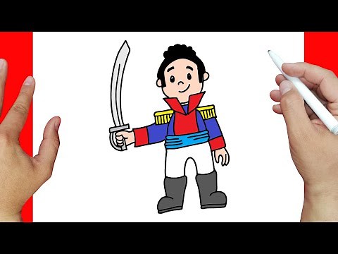 Como dibujar a Vicente Guerrero paso a paso | Dibujos de la independencia de México