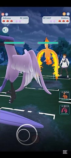 💥Articuno de Galar Vs Moltres, PVP Batalla de Aves Legendarias en Pokémon Go💥 #Pokemongo #pokémon