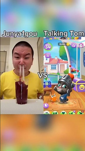 Junya1gou vs Talking Tom #shorts #funny #viral