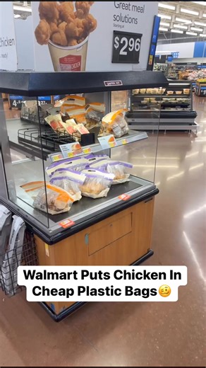 Walmart Puts Chicken In Cheap Plastic Bags🥴 #chicken #plastic #plasticbags #walmart | Blake Reels