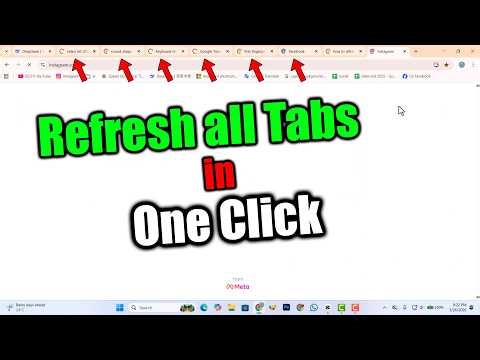 How to refresh all tabs in chrome shortcut