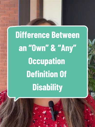 Long-term disability insurance policies contain a definition of disability. However, there are two definitions of disability that LTD claimants may encounter: own occupation and any occupation. But what is the primary difference between these two definitions? Tune in with CCK Law Partner Leah Small to find out!#disability