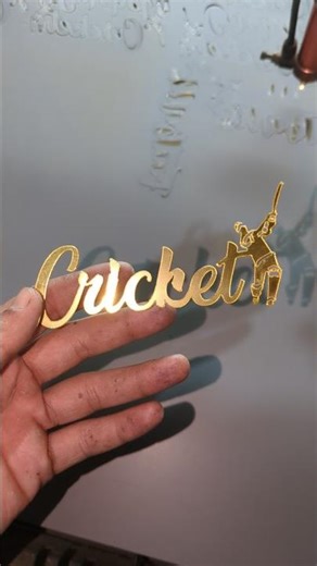 laser cutting 😱#cricket #lasercutting #craft ,#vlog