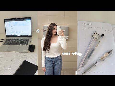 realistic uni vlog📓 engineering student, group projects, library studies, productive daily life