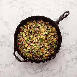 40K views · 220 reactions | Bring on brunch! Get this tasty hash recipe featuring turkey sausage, brussels sprouts and potatoes: https://goo.gl/GLIrCA | Jennie-O | Facebook