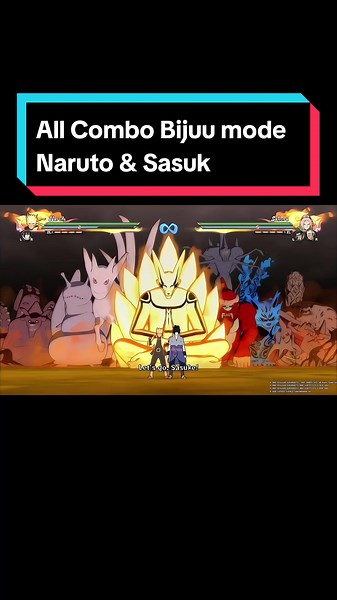 Ultimate Ninja Storm 4: All Combo Bijuu Mode Naruto & Sasuke Gameplay