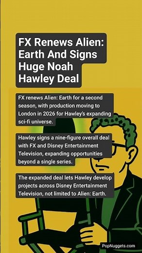 FX Renews Alien: Earth And Signs Huge Noah Hawley Deal