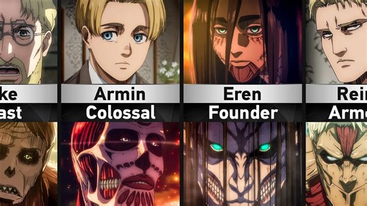 All Characters turned into Titans in Attack on Titan | Youtube预告片