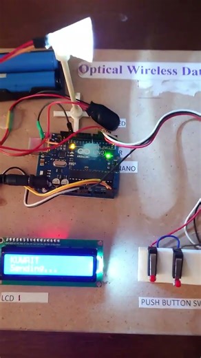 Optical wireless Transmitter #arduino #diyprojects #roboticarm #schoolprojects #diy #electronic