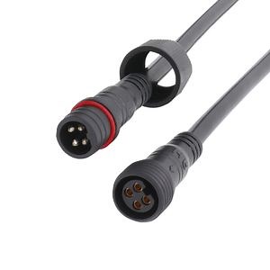 [Hot Item] M19 Black White IP65 4 Pin Waterproof Cable Male Female Connector LED