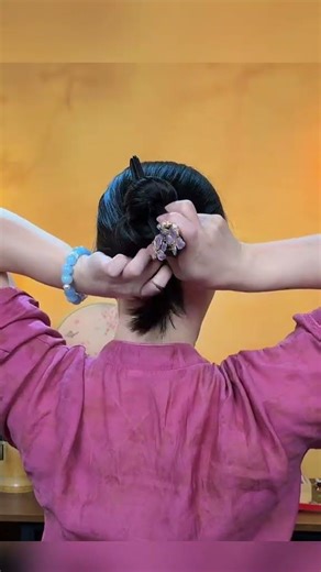 Effortless Chinese-Inspired U-Shape Double Hairpin Updo Tutorial