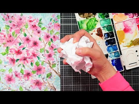 We're Gonna Crumple it? How to watercolor on masa paper