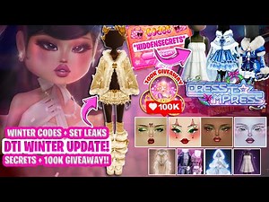 3 NEW DTI SECRETS, CODES, LEAKS & Items in Winter Mini Update Dress to Impress! ☃️🎄