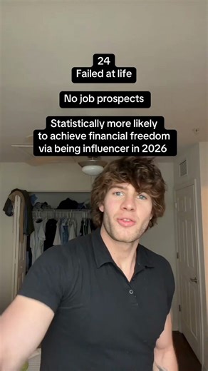 Im 24, I graduated college in computer science and have no Job prospects worth a damn Many others in same boat and its actually more probable for me to be successful as an influencer. Everything is backwards its never been more truly over Kick: hexumlite