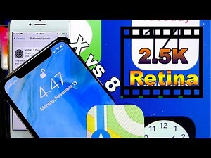 iPhone X vs iPhone 8 ULTIMATE Retina Display Test! 326 ppi/458 ppi